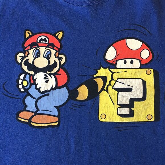 2002 Nintendo Super Mario Bros T-Shirt, Delta Tag Size Large - Picture 3 of 12
